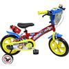 albri 12 Pollici, Bicicletta Mickey Mouse Bambino, Rosso