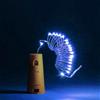 Wisdom Stringa per bottiglie 2 metri da 20 MicroLed Blu a batteria Wisdom