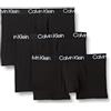 Calvin Klein Boxer Uomo Confezione da 3 Cotone Elasticizzato, Nero (Black), M