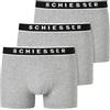 Schiesser 3 Pack Shorts Boxer, Grigio, L (Pacco da 3) Uomo