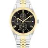 Tommy Hilfiger Orologio Analogico Multifunzione al Quarzo da Donna con Cinturino in Acciaio Inossidabile Bicolore - 1782591