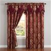 GOHD GOLDEN OCEAN HOME DECOR GOHD Luxe Love. Tenda a pannello in jacquard con mantovana attaccata, set da 2 pezzi, colore vino, 137,2 cm di larghezza x 213,4 cm di lunghezza, con mantovana da 45,7 cm x 2 pezzi)