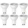 Amazon Basics - Confezione da 6 faretti LED GU10, 4.7 W (equivalente a 50 W), luce bianca calda, non dimmerabili