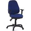 HJH Office 702020 Sedia da Ufficio ZENIT PRO Tessuto, Poltrona Girevole ergonomica, Schienale Regolabile, imbottita, Blu