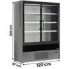 Frigo Murale Salumi, Bibite E Latticini Olbia Con Porte Battenti -1°C/+5°C Larghezza 120 cm Profondità 57 cm