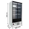 Frigo Murale Salumi, Bibite e Latticini Cervinia con Porte Battenti, -1°C/+5°C, Larghezza 120 cm, Profondità 71 cm