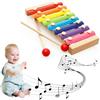 KARELLS Xilofono Bambini,Xilofono,Xilofono in legno,Xilofono Bebe,Colorato Xilofono Legno,Xilofono Professionale,Strumento musicale per neonati,con Bastoni Bussare alla Tastiera del Pianoforte