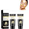 Zynewa Maschera Oro Straffante Peel-Off per Il Viso, Maschera Viso Al Collagene Anti-Rughe, Dona Compattezza E Idratazione Alla Pelle Del Viso, Riduce Le Rughe, Le Linee Sottili E Pulisce I Pori, 2 Pezzi