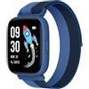 BIGGERFIVE Fitness Tracker Orologio Bambini Bambina Ado 5-16, 1,8 Smartwatch con Contapassi, Frequenza Cardiaca, Resistente all'Acqua IP68, Monitor del Sonno, Giochi Puzzle con/senza APP, Nylon