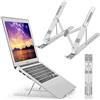 SYXLS Supporto per Computer Portatile, Regolabile Supporto per Tablet, Supporto Ergonomico e Pieghevole, Ventilato Porta Notebook Pieghevole, Per 10-15,6 Laptops