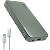 NOBIS Power Bank 35W Powerbank 10000mAh Caricabatterie Portatile 3 Ports USB-C In & Out con Display Digitale LED, Compatibile con Phone 17 S25