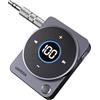 UGREEN Ricevitore Bluetooth 5.4 Adattatore Jack 3.5mm Aux Auto Audio Pulsante Multifunzione Luce RGB per Autoradio