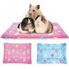 MICOOYO Set di 2 tappetini da letto per conigli, porcellini d'India, scoiattoli, criceti, 2 pezzi (32 x 25 cm)