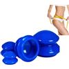 Generic Coppette Silicone Anti Cellulite Set 4 PZ Anti Età Sotto Vuoto Rassoda Glutei Viso Applicazione Semplice Allieva Dolori Muscolari Infiammazioni Articolari Aiuta Circolazione Sanguigna
