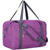 Narwey Bagaglio a Mano 40x20x25 Ryanair Aereo Borsone da Viaggio Pieghevole Borse da Cabina Borsa Weekend Borsa Palestra 20L (Viola Scuro)