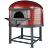 Ristoattrezzature Modello: 1144448001005,Forno a legna Napoletano Ø 120 cm rosso 6 pizze