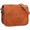 Gusti Piccola Piccola Summer S Counch Borsa per spalle vera in pelle vintage marrone