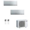 MITSUBISHI Condizionatore dualsplit serie Kirigamine Zen 9000+9000 btu codice prod: MSZ-EF25(25)VGKS MXZ-2F33VF3