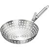 Westmark Wok per grigliare - ideale per preparare grandi quantità di deliziose verdure alla griglia, resistente, lavabile in lavastoviglie - acciaio inox