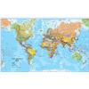 Maps International Giant World Megamap, Large Wall Map Laminated Maps International - Mappa del mondo di grandi dimensioni - Poster con mappa del mondo politica - Laminato completa - 201 x 116,5 cm
