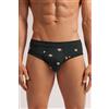 Intimissimi Slip Cotone Superior Stampa Scimmie Verde