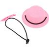 Generic Barbuto Drago Vestiti, Criceto Vestiti Criceto Costume Rettile Regolabile Cappello e Papillon per Barbuto Drago Criceto Porco di Guinea (Cappello rosa + Papillon rosa Grande)