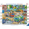 Ravensburger Puzzle per bambini Ravensburger - 05142 Sta succedendo qualcosa in cantiere! - puzzle a cornice per bambini dai 4 anni in su, da 24 pezzi
