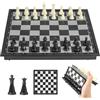 Dereine Mini Scacchiera Portatile, Scacchiera Magnetica Portatile, 20 x 20 cm Scacchiera da Viaggio, Scacchiera Pieghevole, Scacchi Portatili da Viaggio per Bambini e Adulti