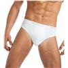 Cotonella 2383 Mutande da Uomo, 6 Slip Bianchi, M