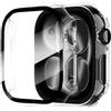 Diruite 2 Pezzi Cover per Apple Watch Series 11/10 42mm Vetro Temperato Pellicola Protettiva,PC Rigido Case Protettiva Ultrasottil Custodia,Trasparente,42mm