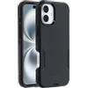 OtterBox Cover per iPhone 16 Plus Commuter Series MagSafe, resistente a shock e cadute, testata 3x norme MIL-STD 810G, Nero