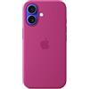Apple Custodia MagSafe cover in silicone per iPhone 16 - Fucsia