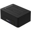 Sabrent Docking Station USB 3.1 a SATA con Doppio Slot per HDD/SDD da 2,5"/3,5". Funzione Duplicatore/Clonatore di Hard Disk [Cavi Tipo C e Tipo A Inclusi, Supporta Drive da 10TB] (DS-UTC2)