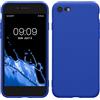 kwmobile Custodia Compatibile con Apple iPhone SE (2022) / iPhone SE (2020) / iPhone 8 / iPhone 7 Cover - Back Case per Smartphone in Silicone TPU - Protezione Gommata - blu baltico