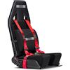 Next Level Racing Sedile per Simulatore di Volo NLR-S030 Nero con Cinture e Poggiapiedi