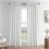 HPD Half Price Drapes LN-XS17 LN-XS1704-108, Tende di Lino francesi per Decorazioni della Stanza filtrante della Luce, 50 x 108, Cotone, Bianco Croccante, 50 in x 108 in