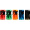 ATOMIC ACCENDINI ELETTRONICI DOPPIA FIAMMA JET FLAME ANTIVENTO FROSTY GOMMATO - 5 ACCENDINI