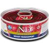 Farmina N&D Quinoa 80 gr Weight Management Wet Umido Gatto