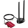 Cudy Scheda di rete Cudy WE4000 Adattatore PCIe Wi-Fi 6/6E Bluetooth 5.2 AX5400 Nero/Rosso [NKCUDWACPE00000]