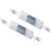Connettore Tipo "I" per Neon Flex LED Serie 220V - KIT 2 PZ