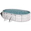 Gre Pools Piscina Fuori Terra Con Pareti In Acciaio Greenland Oval 610x375x132 Cm