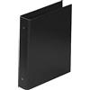Favorit 100460442 Raccoglitore Formato Interno 22 x 30 cm, 4 Anelli Diametro 50 mm, Nero
