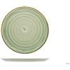 Saturnia Piatto Pizza e sottopiatto modello Circus 33cm toalità verde