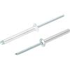 QUARKZMAN 4mm x 30mm e 4mm x 35mm Alluminio/Acciaio Aperto Fine Rivetti, 60in 1 Set per Aerei Macchine Elettriche Apparecchi