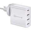 LEYF Caricatore USB C da 48 W, caricatore rapido a 4 porte PD 3.0, compatibile multiplo con iPhone 15/14/13/12, Se, İpad, Samsung Galaxy, Huawei, Xiaomi, Power Adapter, USB A e Type C Netzeil
