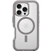 OtterBox Cover per iPhone 16 Pro Defender Series XT MagSafe, resistente a shock e cadute, cover ultra robusta, testata 7x vs le norme anti caduta MIL-STD 810G, Trasparente/Grigio