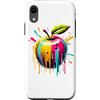 Laroli Aesthetic Art Custodia per iPhone XR Colorato Pop Art Mela Mele