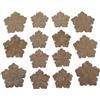 Velluto Glitter Broderie Rosa Canina Beige
