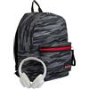 Seven Zaino Scuola - Imusicpack - con Cuffie Soft Touch Incluse - Eco Material - Unisex, Bambini e Ragazzi - Outdoor & Tempo Libero