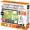 Headu - Lavagnetta Magnetica Scrivo e Leggo - Con il Metodo dei 3 Step per Imparare Davvero! Gioco Educativo Per Bambini 3-6 Anni, Imparare a Scrivere e a Leggere, Made In Italy